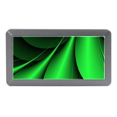 Green Line Lines Background Memory Card Reader (mini) by Pakrebo