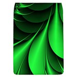 Green Line Lines Background Removable Flap Cover (L) Front