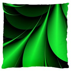 Green Line Lines Background Large Flano Cushion Case (one Side) by Pakrebo