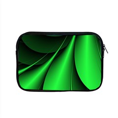 Green Line Lines Background Apple Macbook Pro 15  Zipper Case by Pakrebo