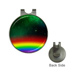 Galaxy Rainbow Universe Star Space Hat Clips With Golf Markers by Pakrebo