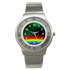 Galaxy Rainbow Universe Star Space Stainless Steel Watch by Pakrebo