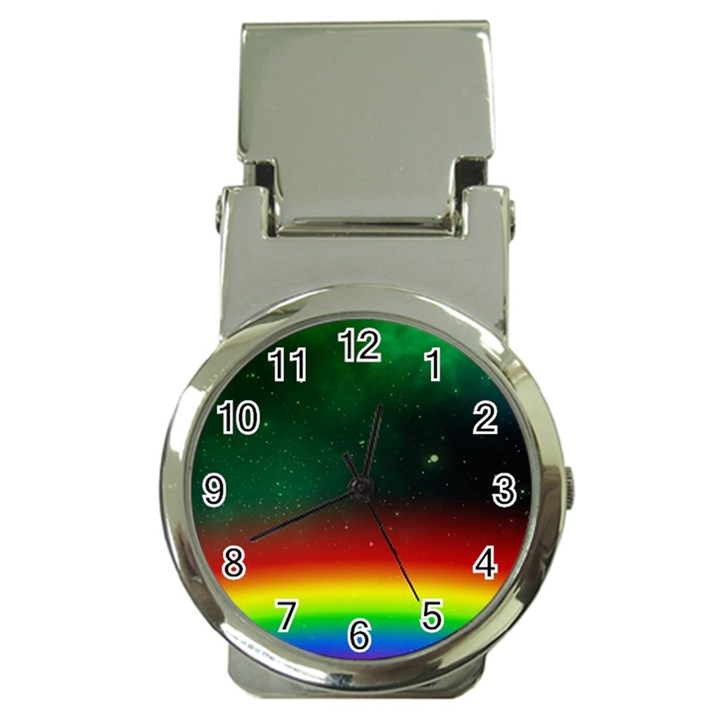 Galaxy Rainbow Universe Star Space Money Clip Watches