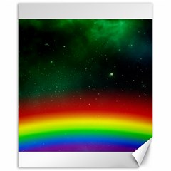 Galaxy Rainbow Universe Star Space Canvas 16  X 20  by Pakrebo