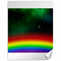 Galaxy Rainbow Universe Star Space Canvas 18  X 24  by Pakrebo