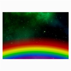 Galaxy Rainbow Universe Star Space Large Glasses Cloth by Pakrebo