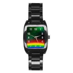 Galaxy Rainbow Universe Star Space Stainless Steel Barrel Watch by Pakrebo