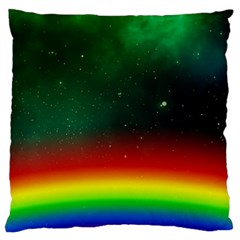 Galaxy Rainbow Universe Star Space Standard Flano Cushion Case (one Side) by Pakrebo