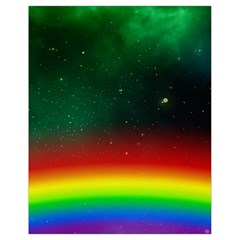 Galaxy Rainbow Universe Star Space Drawstring Bag (small) by Pakrebo