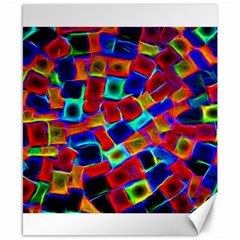 Neon Glow Glowing Light Design Canvas 8  X 10  by Pakrebo