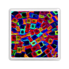 Neon Glow Glowing Light Design Memory Card Reader (square) by Pakrebo