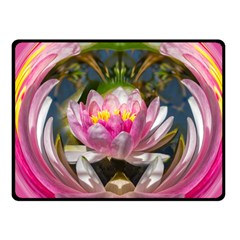 Flower Ornament Color Background Fleece Blanket (small)