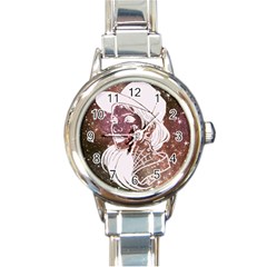 Galaxy Stars Giel Round Italian Charm Watch by snowwhitegirl