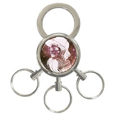 Galaxy Stars Giel 3-ring Key Chain