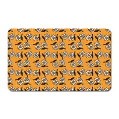 Daisy Orange Magnet (Rectangular)