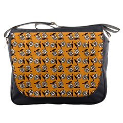 Daisy Orange Messenger Bag