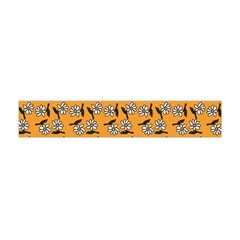 Daisy Orange Flano Scarf (Mini)