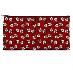 Daisy Red Pencil Cases by snowwhitegirl