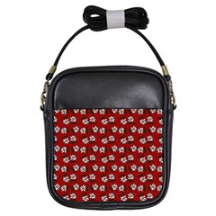 Daisy Red Girls Sling Bag by snowwhitegirl