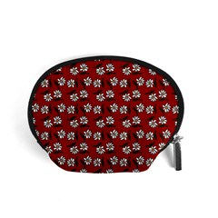 Daisy Red Accessory Pouch (small) by snowwhitegirl