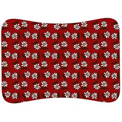 Daisy Red Velour Seat Head Rest Cushion by snowwhitegirl