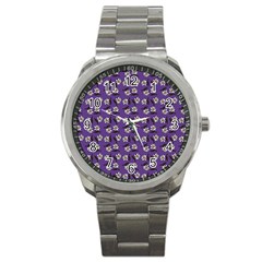 Daisy Purple Sport Metal Watch by snowwhitegirl