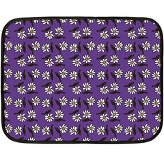 Daisy Purple Fleece Blanket (mini) by snowwhitegirl