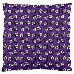 Daisy Purple Standard Flano Cushion Case (two Sides) by snowwhitegirl