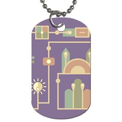 Background Infographic Travel Dog Tag (two Sides) by Pakrebo