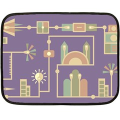 Background Infographic Travel Fleece Blanket (mini) by Pakrebo