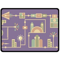 Background Infographic Travel Fleece Blanket (large)  by Pakrebo