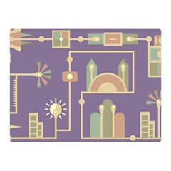 Background Infographic Travel Double Sided Flano Blanket (mini)  by Pakrebo