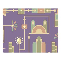 Background Infographic Travel Double Sided Flano Blanket (large)  by Pakrebo