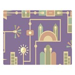 Background Infographic Travel Double Sided Flano Blanket (Large)  80 x60  Blanket Front