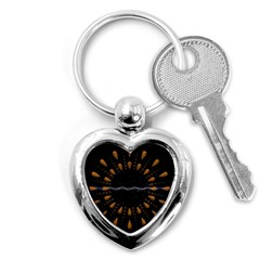 Background Pattern Bright Graphic Key Chain (heart) by Pakrebo