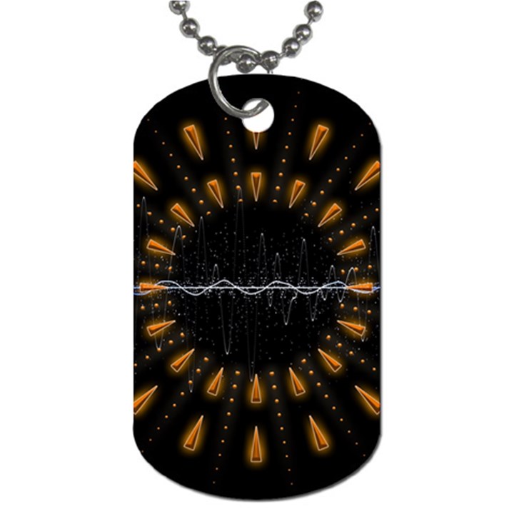 Background Pattern Bright Graphic Dog Tag (One Side)