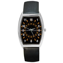 Background Pattern Bright Graphic Barrel Style Metal Watch by Pakrebo