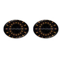 Background Pattern Bright Graphic Cufflinks (oval) by Pakrebo