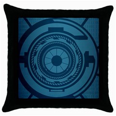 Technology Background Binary Throw Pillow Case (black) by Pakrebo