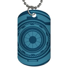 Technology Background Binary Dog Tag (two Sides) by Pakrebo