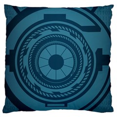 Technology Background Binary Large Cushion Case (two Sides)