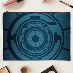 Technology Background Binary Cosmetic Bag (xxxl) by Pakrebo