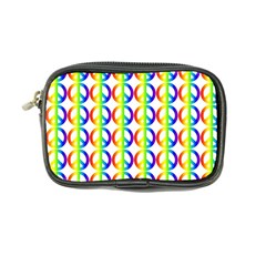 Retro Rainbow Gradient Peace Symbol Coin Purse by Pakrebo