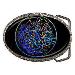 Neon Background Light Design Belt Buckles by Pakrebo