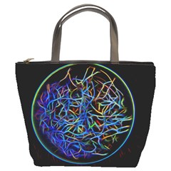 Neon Background Light Design Bucket Bag by Pakrebo