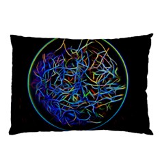 Neon Background Light Design Pillow Case by Pakrebo