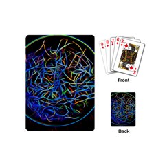 Neon Background Light Design Playing Cards Single Design (mini) by Pakrebo