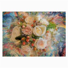 Ackground Flowers Colorful Large Glasses Cloth (2 Sides) by Pakrebo