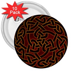 Celtic Spiritual Pattern Art 3  Buttons (10 pack) 