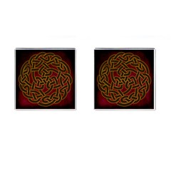 Celtic Spiritual Pattern Art Cufflinks (Square)